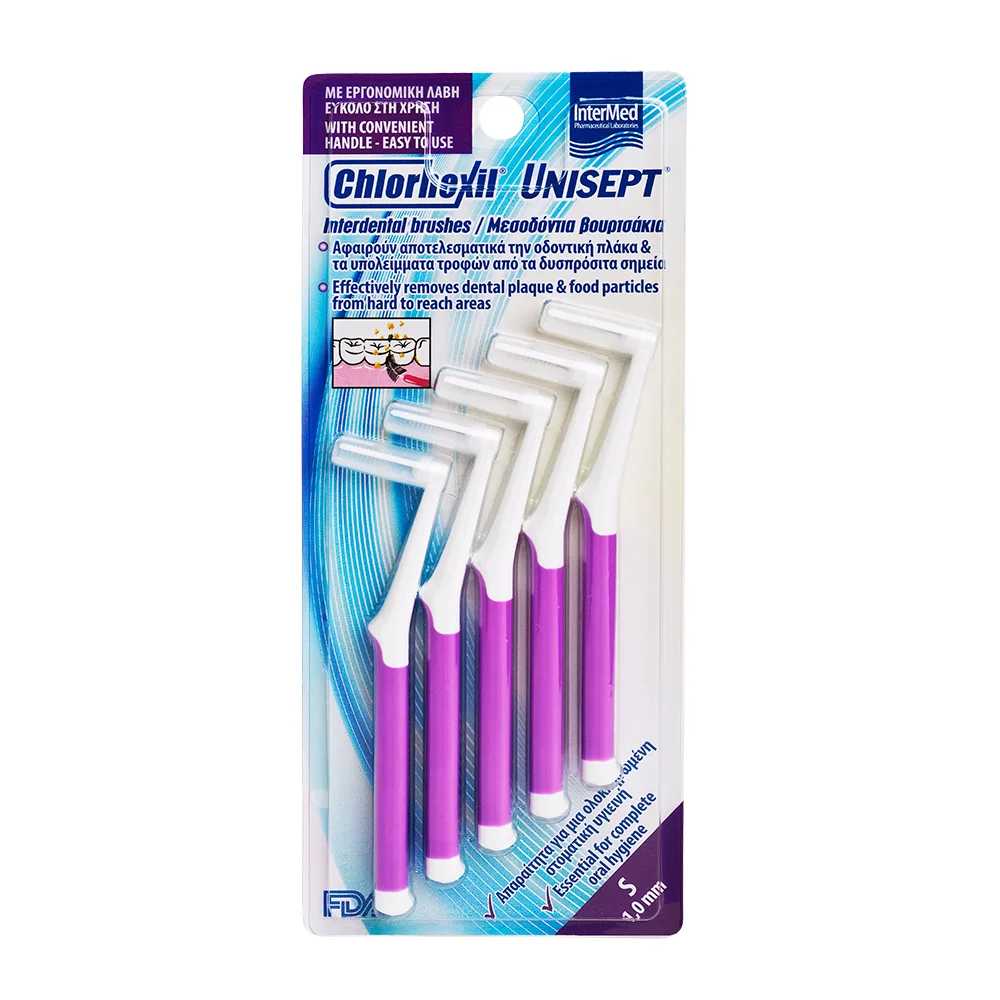 Φωτογραφία προϊόντος: CHLORHEXIL INTERDENTAL BRUSH -S- 1,0mm - 5τμχ