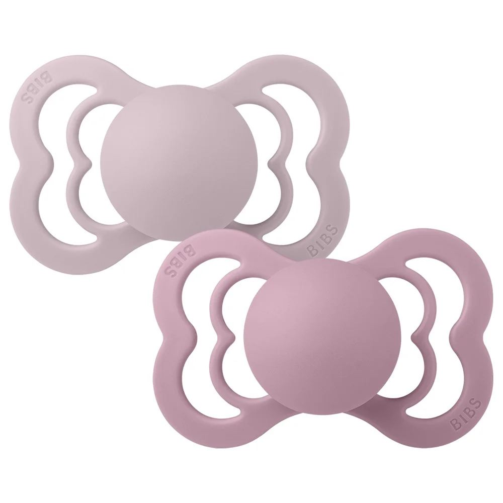 Φωτογραφία προϊόντος: BIBS Supreme 2 PACK Dusky Lilac/Heather Silicone Size 2 6-18 months - 260217