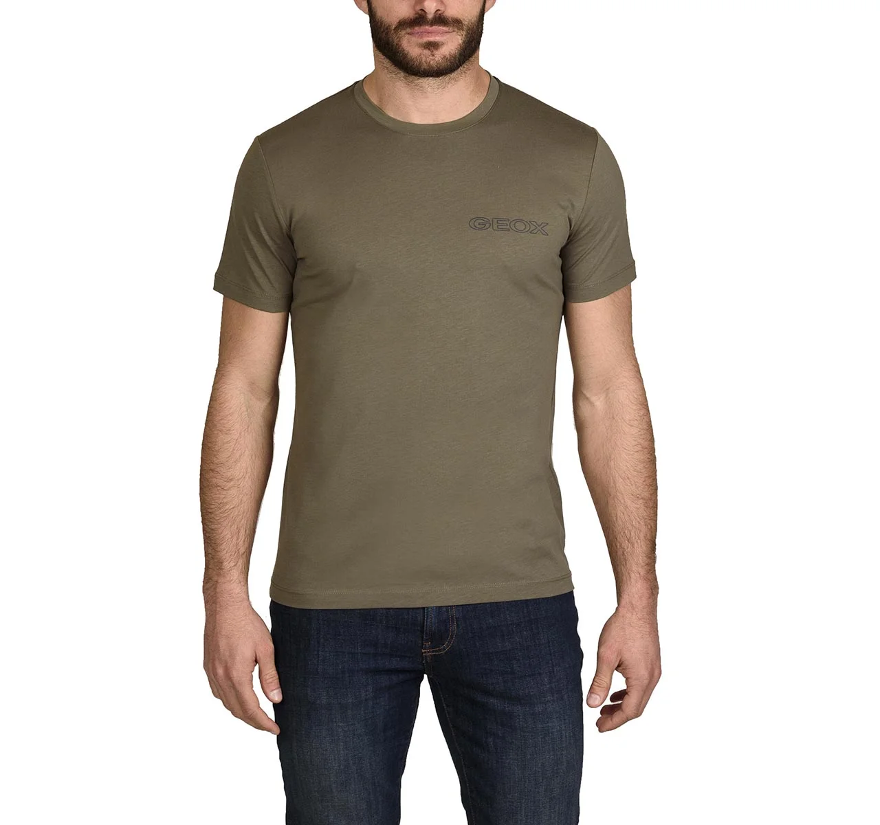 Φωτογραφία προϊόντος: ΑΝΔΡΙΚΕΣ ΜΠΛΟΥΖΕΣ T SHIRT GEOX DEEP OLIVE SUSTAINABLE T SHIRT M2510J T2870 F3408