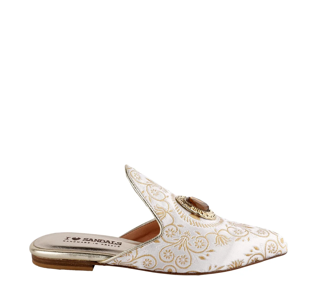 Φωτογραφία προϊόντος: ΓΥΝΑΙΚΕΙΑ MULES I LOVE SANDALS BEIGE/GOLD SAFFIRA