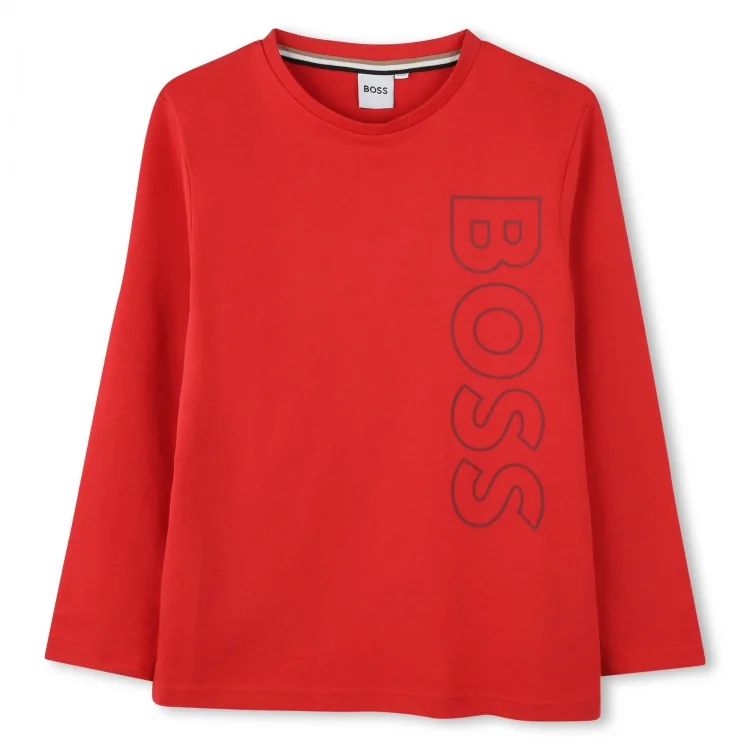 Φωτογραφία προϊόντος: Μπλούζα παιδική Boss C-neck Red Logo