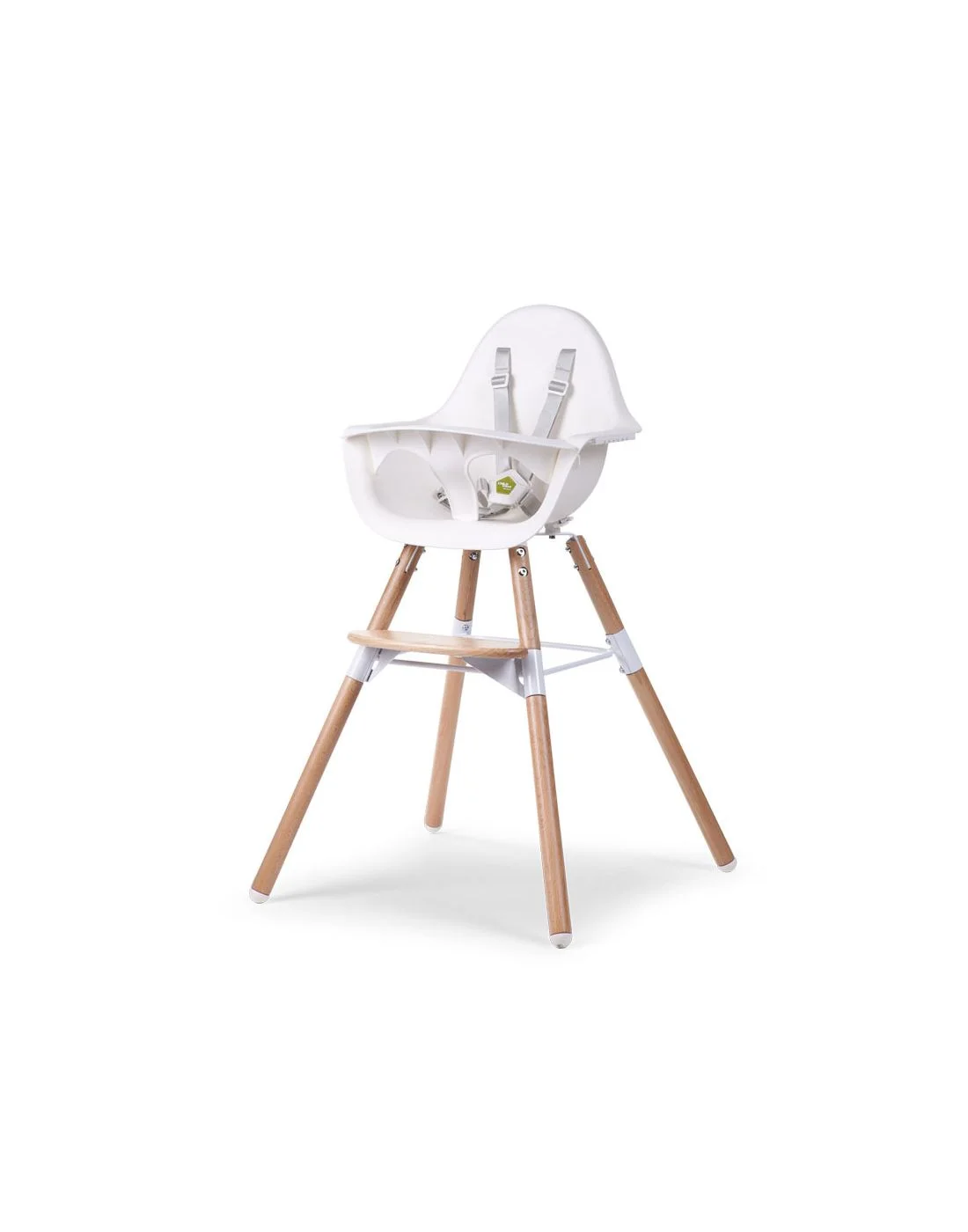 Φωτογραφία προϊόντος: Κάθισμα Φαγητού Childhome EVOLU 2 Natural-White 2in1 + Bumper