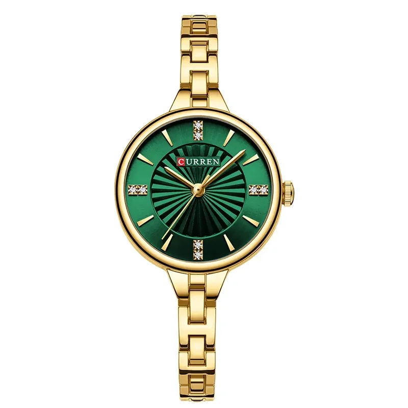 Φωτογραφία προϊόντος: Curren 9097 Gold Green Γυναικείο Ρολόι