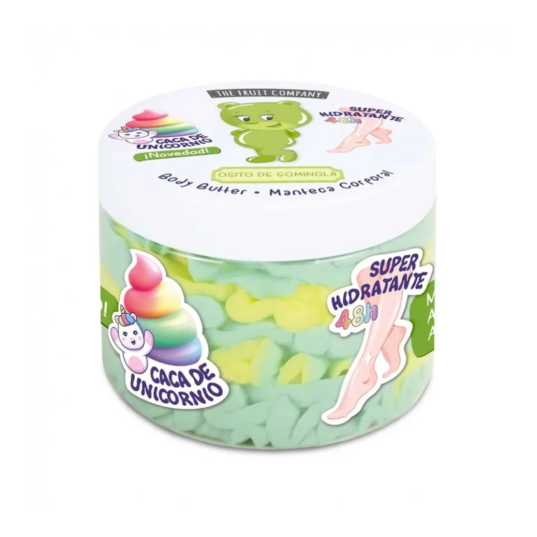 Φωτογραφία προϊόντος: 18028 The Fruit Company Body Butter Vegan Κρέμα σώματος 250gr Gummy Bear Πράσινο κίτρινο