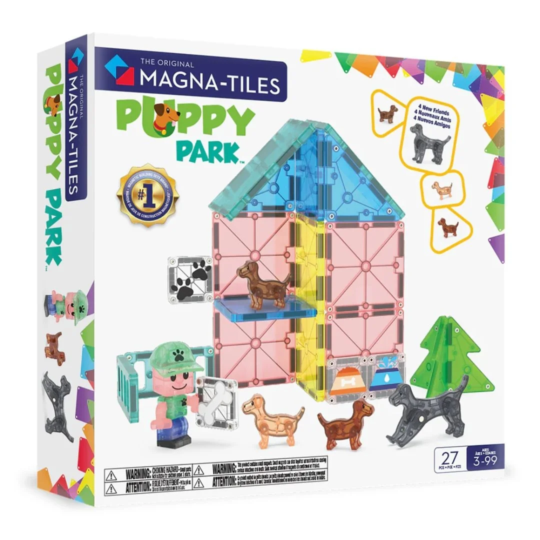 Φωτογραφία προϊόντος: 252027DD Magna-Tiles Μαγνητικό παιχνίδι κατασκευών Puppy Park 27 Τεμάχια