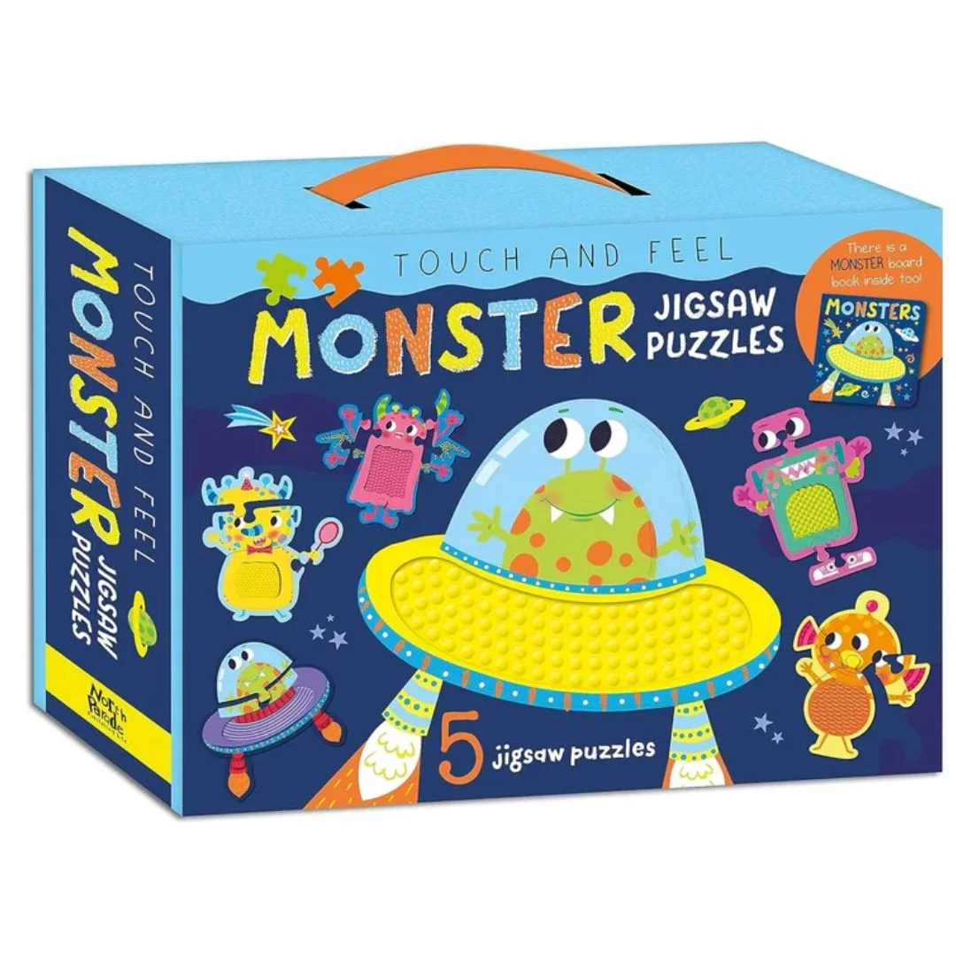 Φωτογραφία προϊόντος: RFS33890 Robert Frederick Σετ Touch And Feel Puzzle And Board Book Set Monster 20 Τεμάχια