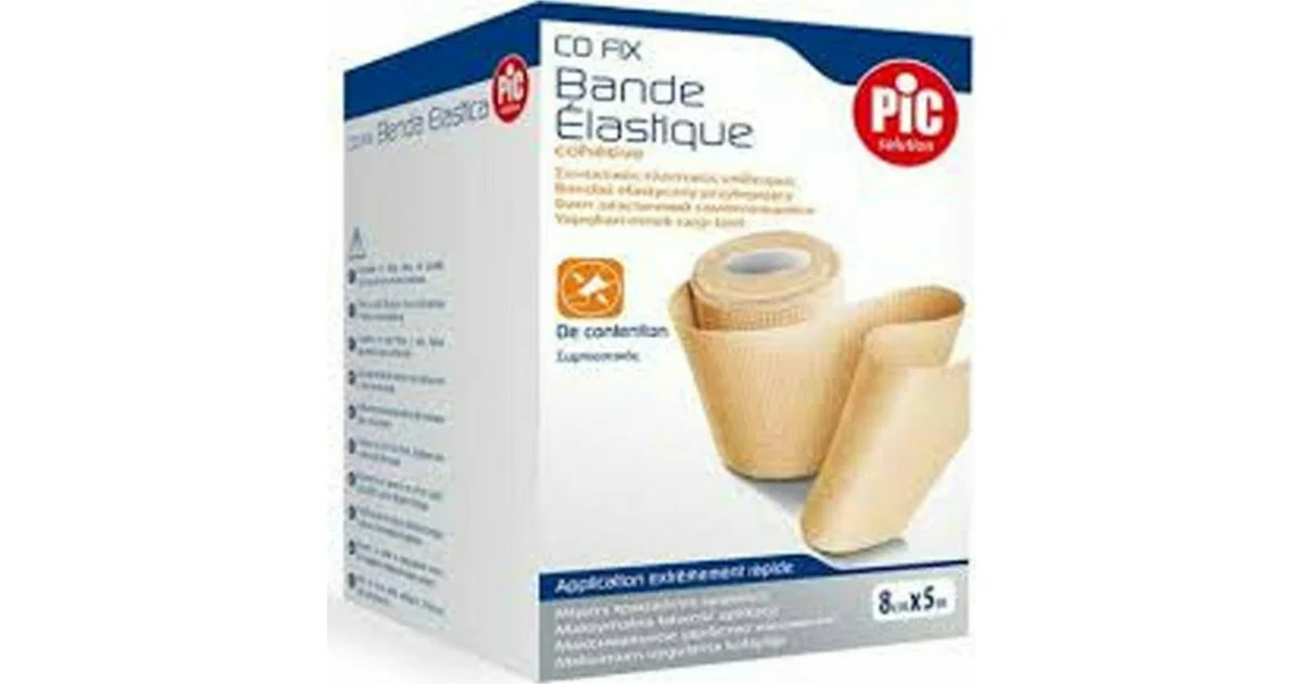 Φωτογραφία προϊόντος: PiC Solution Co Fix Ελαστικός Αυτοσυγκρατούμενος Επίδεσμος 8cm x 5m Μπεζ
