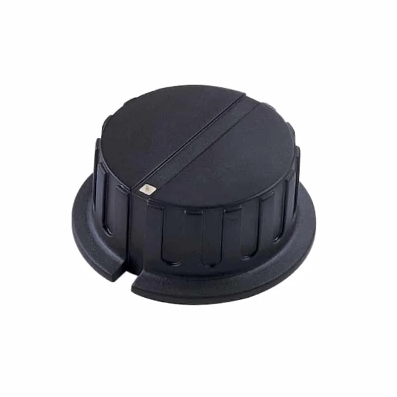 Φωτογραφία προϊόντος: ELECTROVISION Black Pointer Rotary Knob with White Indicator (F207F)