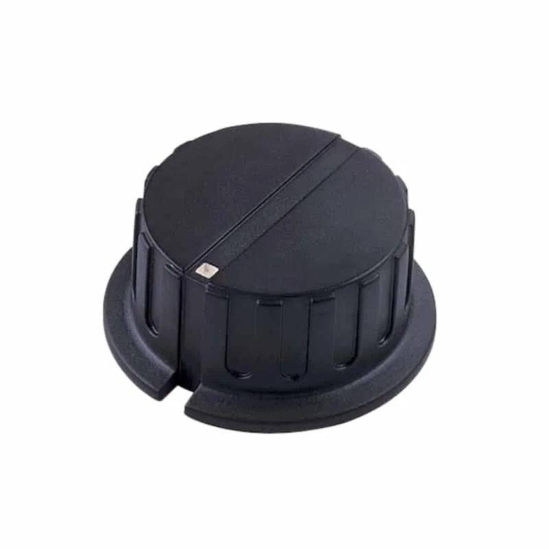 Φωτογραφία προϊόντος: ELECTROVISION Black Pointer Rotary Knob with White Indicator (F207E)