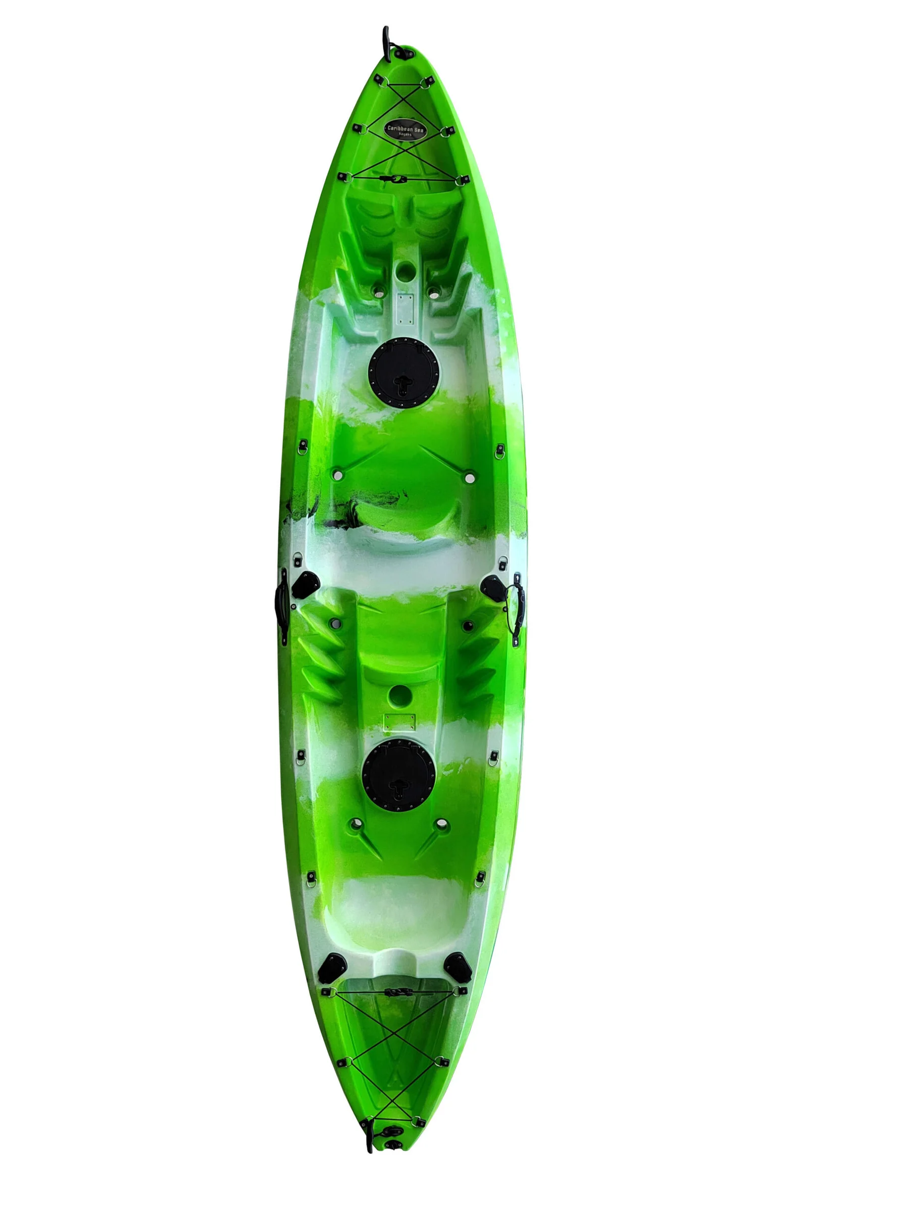 Φωτογραφία προϊόντος: CARIBBEAN SEA KAYAKS 11'11" ΠΡΑΣΙΝΟ CAMO 2 + 1 ΣΚΛΗΡΟ KAYAK + ΚΟΥΠΙΑ + ΚΑΘΙΣΜΑΤΑ HDPE
