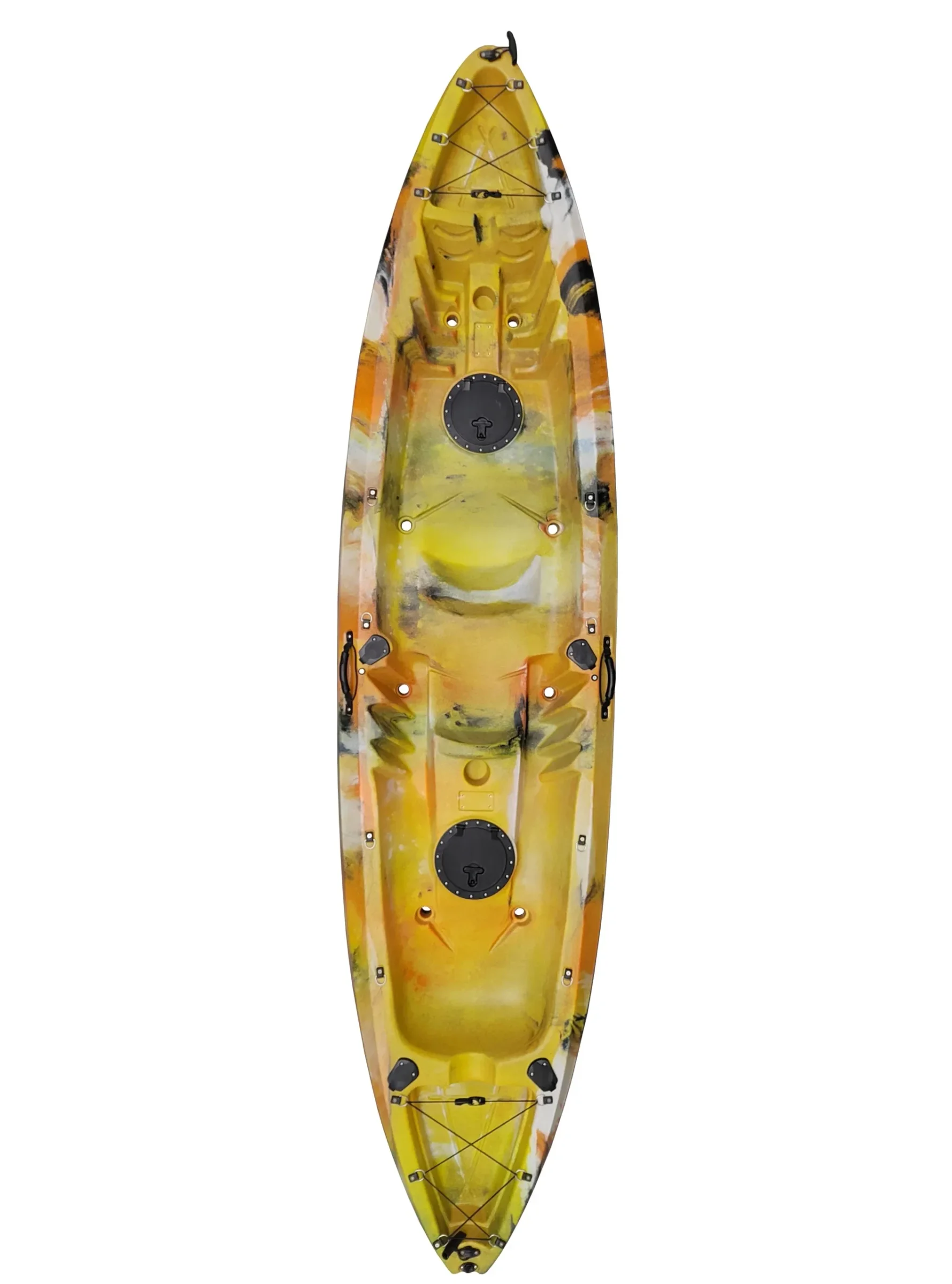 Φωτογραφία προϊόντος: CARIBBEAN SEA KAYAKS 11'11" ΠΟΡΤΟΚΑΛΙ CAMO 2 + 1 ΣΚΛΗΡΟ KAYAK + ΚΟΥΠΙΑ + ΚΑΘΙΣΜΑΤΑ HDPE