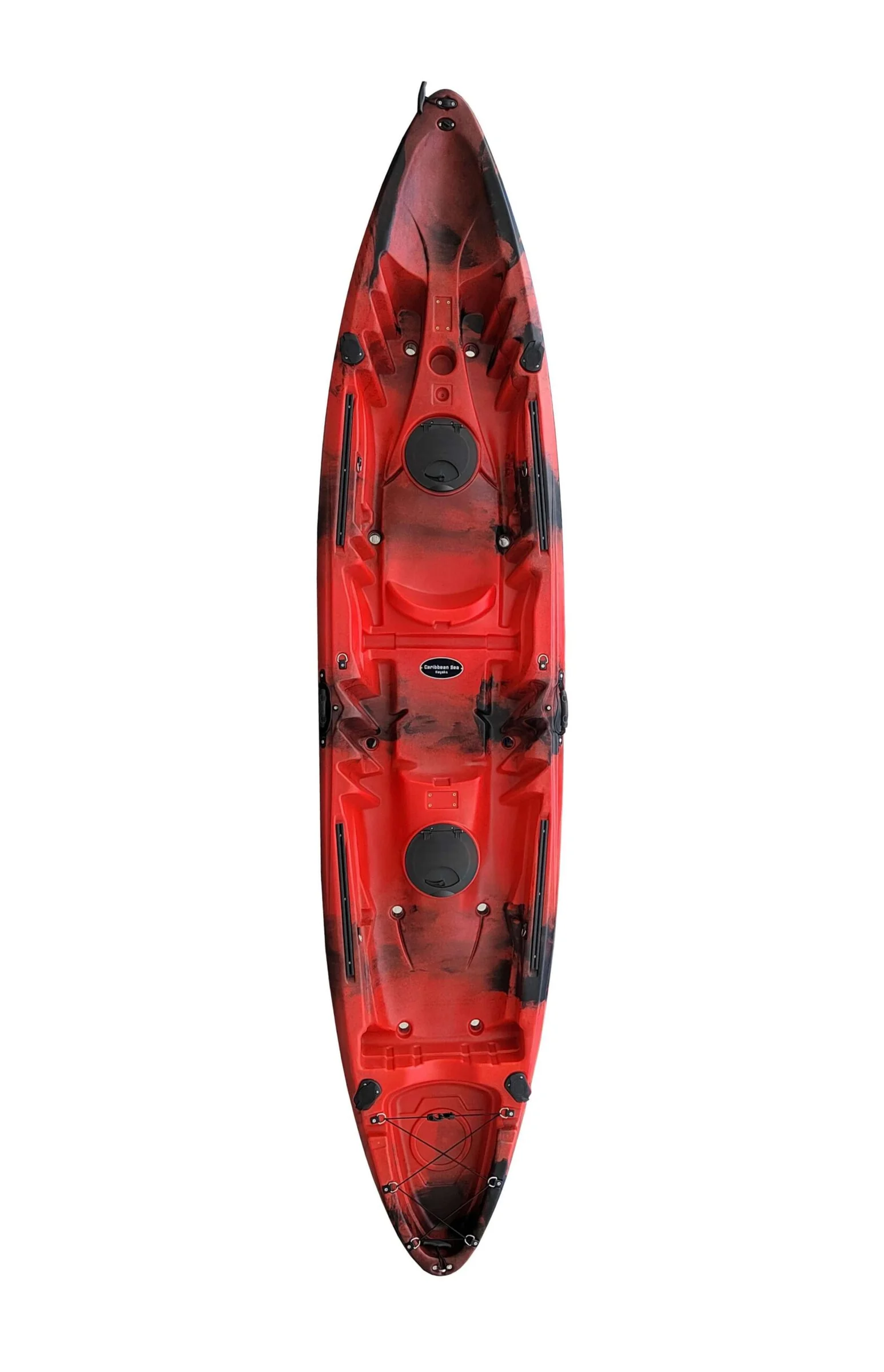 Φωτογραφία προϊόντος: CARIBBEAN SEA KAYAKS 12'9" ΚΟΚΚΙΝΟ CAMO 2 + 1 ΣΚΛΗΡΟ KAYAK + ΚΟΥΠΙΑ + ΚΑΘΙΣΜΑΤΑ HDPE
