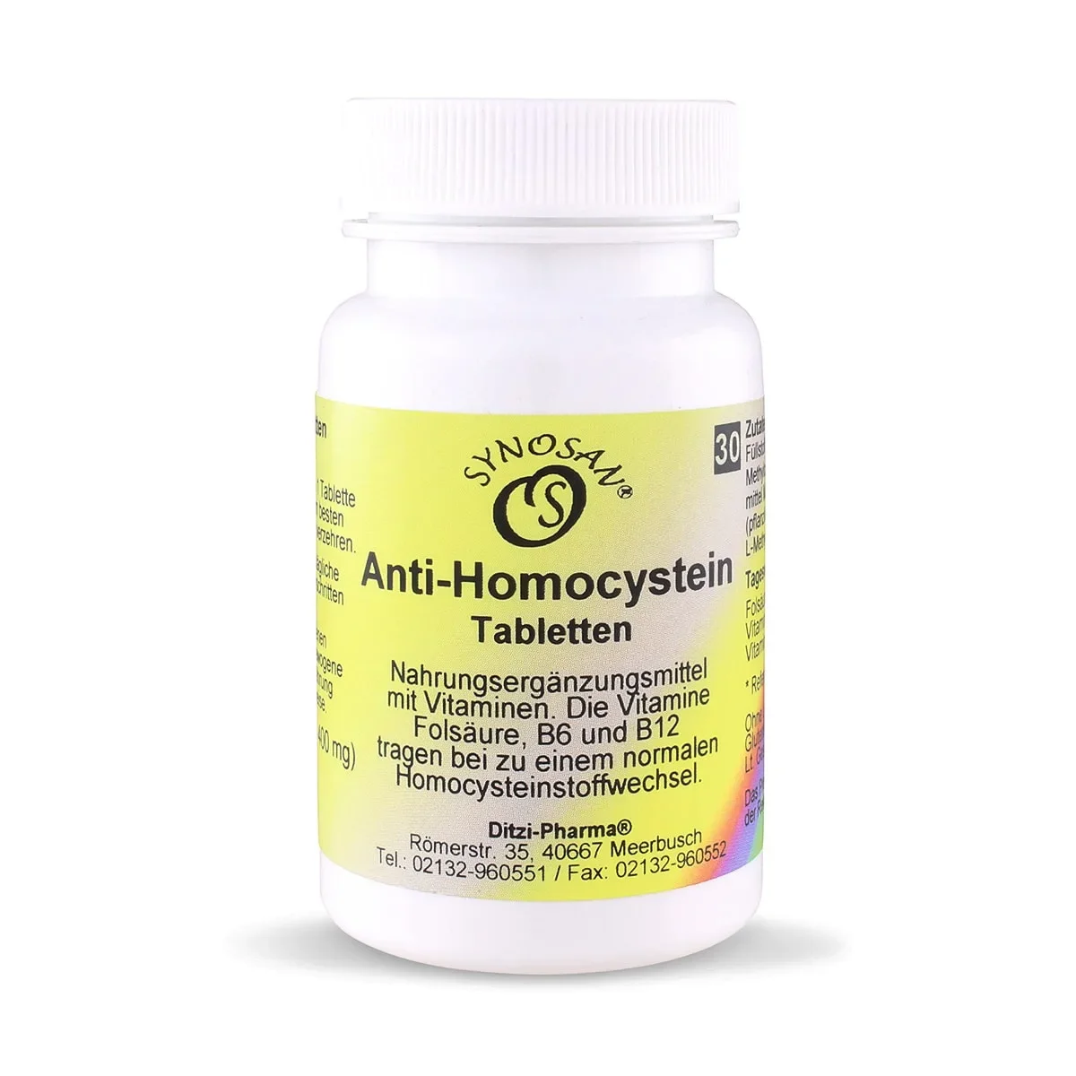 Φωτογραφία προϊόντος: METAPHARM Synosan Anti-Homocysteine 30 tabs