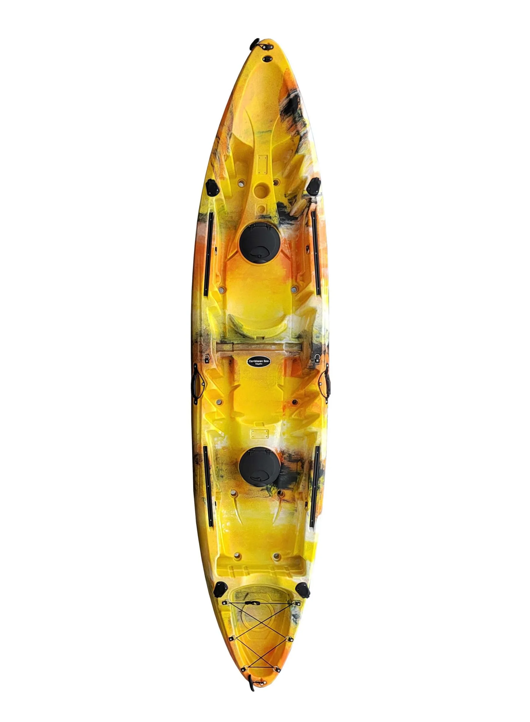 Φωτογραφία προϊόντος: CARIBBEAN SEA KAYAKS 12'9" ΚΙΤΡΙΝΟ CAMO 2 + 1 ΣΚΛΗΡΟ KAYAK + ΚΟΥΠΙΑ + ΚΑΘΙΣΜΑΤΑ HDPE
