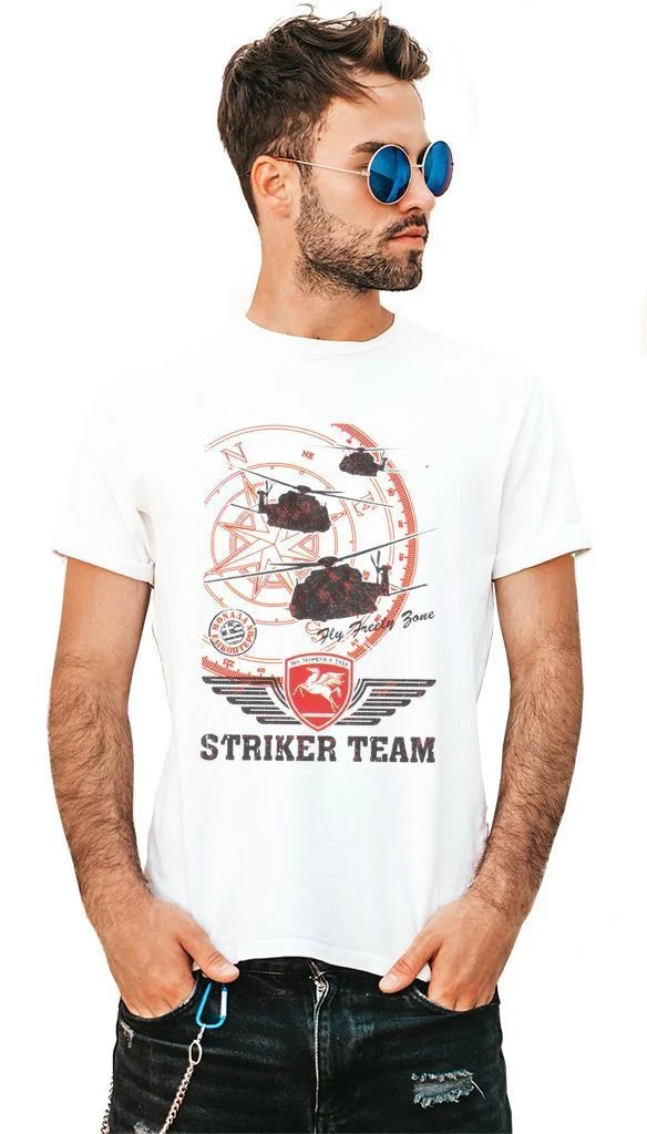 Φωτογραφία προϊόντος: Prime T-Shirt Λευκό με σχέδιο Αεροπορία Στρατού 9263