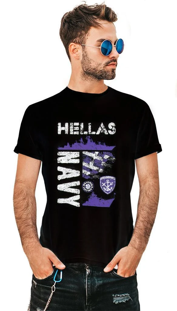 Φωτογραφία προϊόντος: Prime T-Shirt Μαύρο με σχέδιο Πολεμικό Ναυτικό 9257