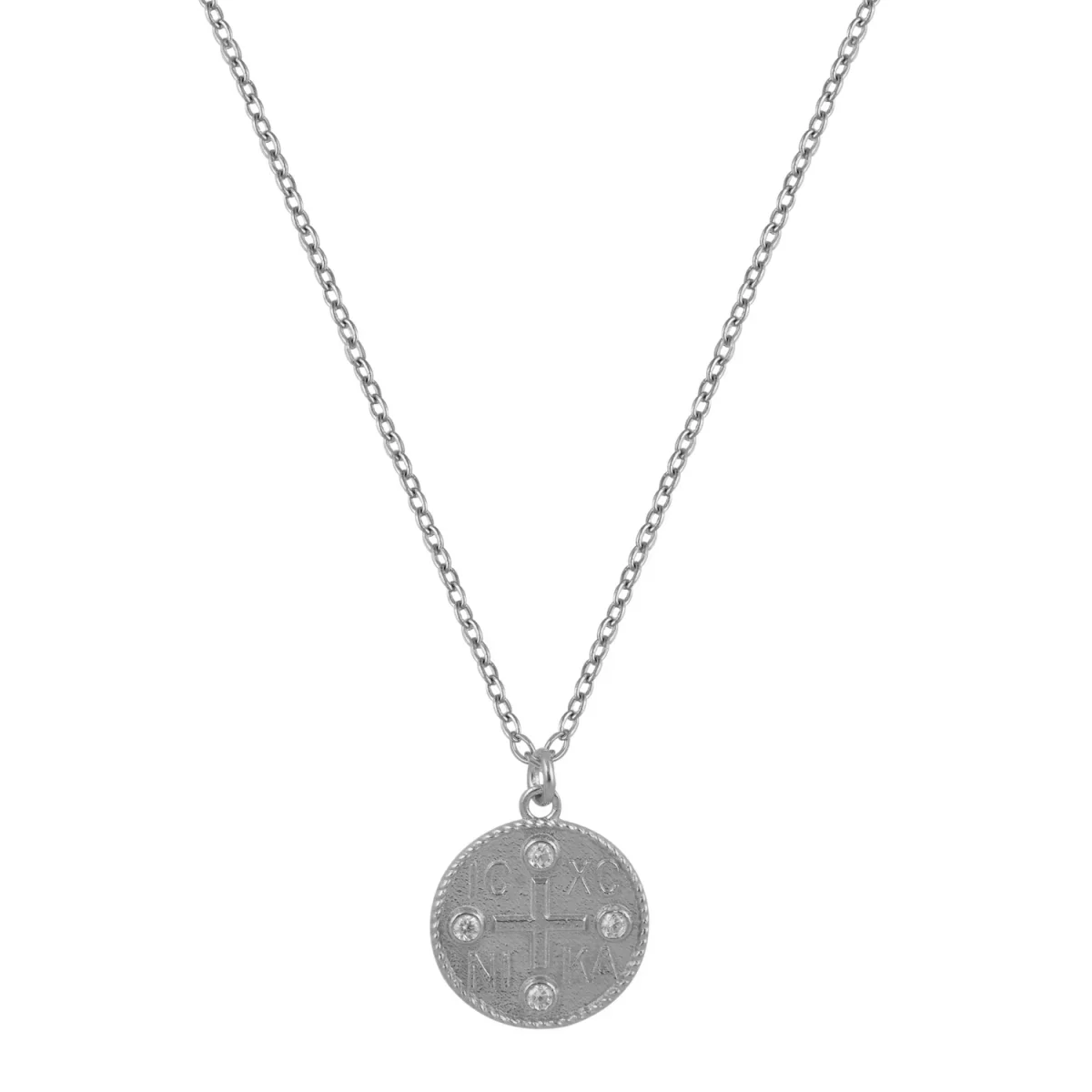 Φωτογραφία προϊόντος: Peach Jewelry Κολιέ από Ασήμι 925 Κωνσταντινάτο σε Στρογγυλό Σχήμα