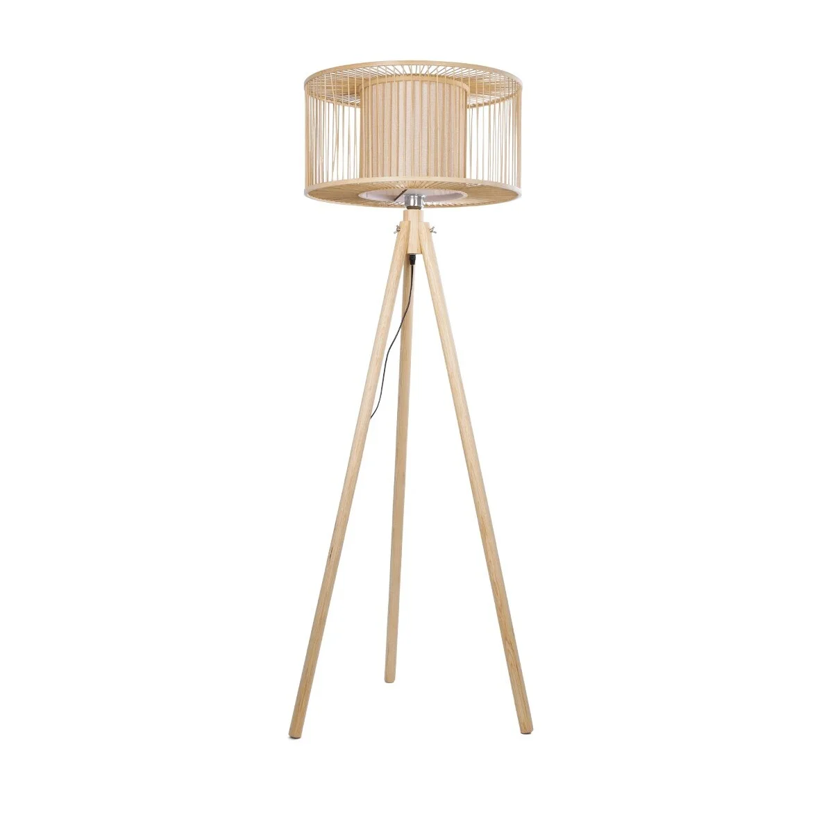 Φωτογραφία προϊόντος: GLOBOSTAR® POPPY 01988 Boho Επιδαπέδιο Φωτιστικό με Ντουί 1 x E27 AC 220-240V IP20 - Μπεζ - Μ58 x Π58 x Υ145cm