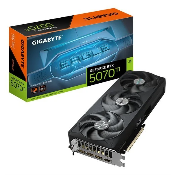 Φωτογραφία προϊόντος: Gigabyte GIGA VGA 16GB RTX5070TI EAGLE-OC-SFF-16G 3xDP/HDMI GeForce RTX 5070 Ti EAGLE OC SFF 16G