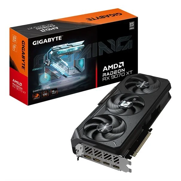 Φωτογραφία προϊόντος: Gigabyte GIGA VGA 16GB Radeon RX9070XT GAMING OC-16GD 2xDP/2xHDMI GV-R9070XTGAMING OC-16GD