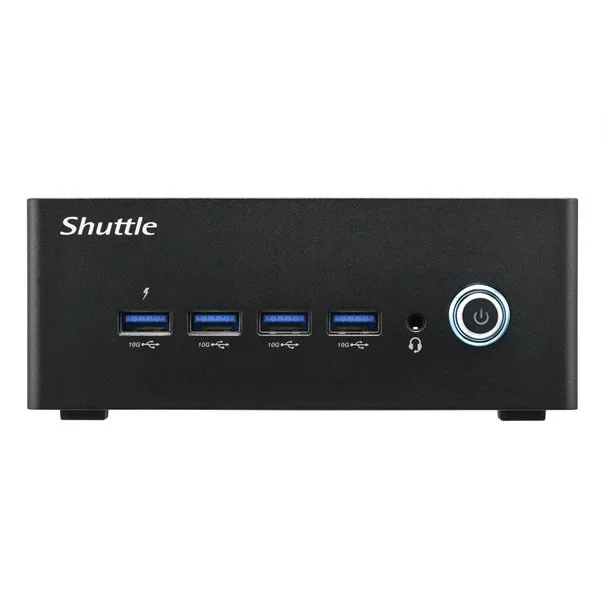 Φωτογραφία προϊόντος: Shuttle Barebone NT10H5 Black (Core Ultra 5-125H) 24/7, Dual Video, Ultra HD