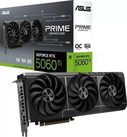 Φωτογραφία προϊόντος: Asustek ASUS VGA 16GB RTX5060TI PRIME-O16G 3xDP/1xHDMI PRIME-RTX5060TI-O16G