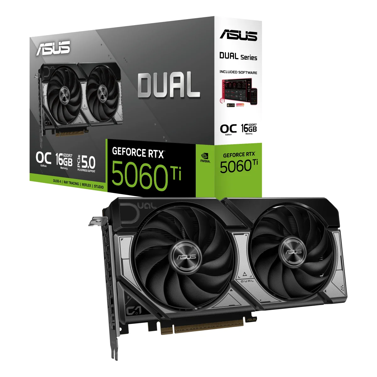 Φωτογραφία προϊόντος: Asustek ASUS VGA 16GB RTX5060TI DUAL-O16G 3xDP/1xHDMI DUAL-RTX5060TI-O16G