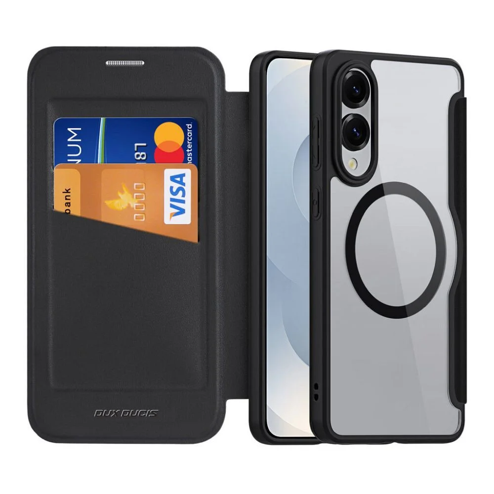 Φωτογραφία προϊόντος: DUX DUCIS wallet case SKIN X PRO compatible with MagSafe for SAMSUNG S25 Edge black