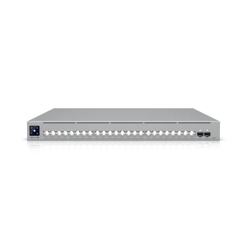 Φωτογραφία προϊόντος: Ubiquiti Networks Ubiquiti Switch UniFi 8x2.5G RJ45/16x10G RJ45/2xSFP28 Managed PoE++ 720W 19" Rack-Mountable, 1,3" Touchscreen