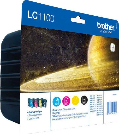 Φωτογραφία προϊόντος: Tinte Brother LC-1100 VALBP Multipack (C/M/Y/BK)