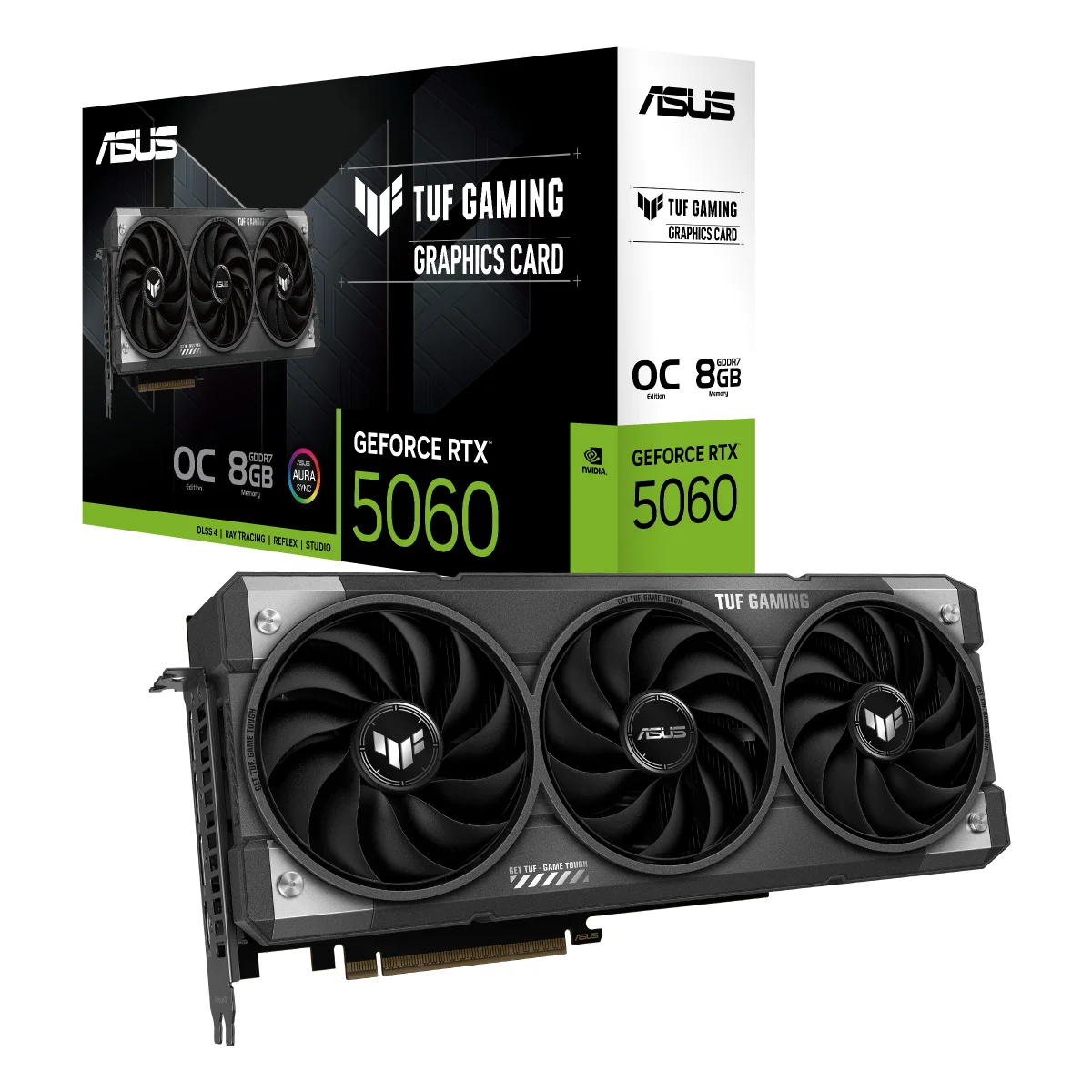 Φωτογραφία προϊόντος: Asustek ASUS VGA 8GB RTX5060 TUF-O8G-GAMING 3xDP/1xHDMI TUF-RTX5060-O8G-GAMING