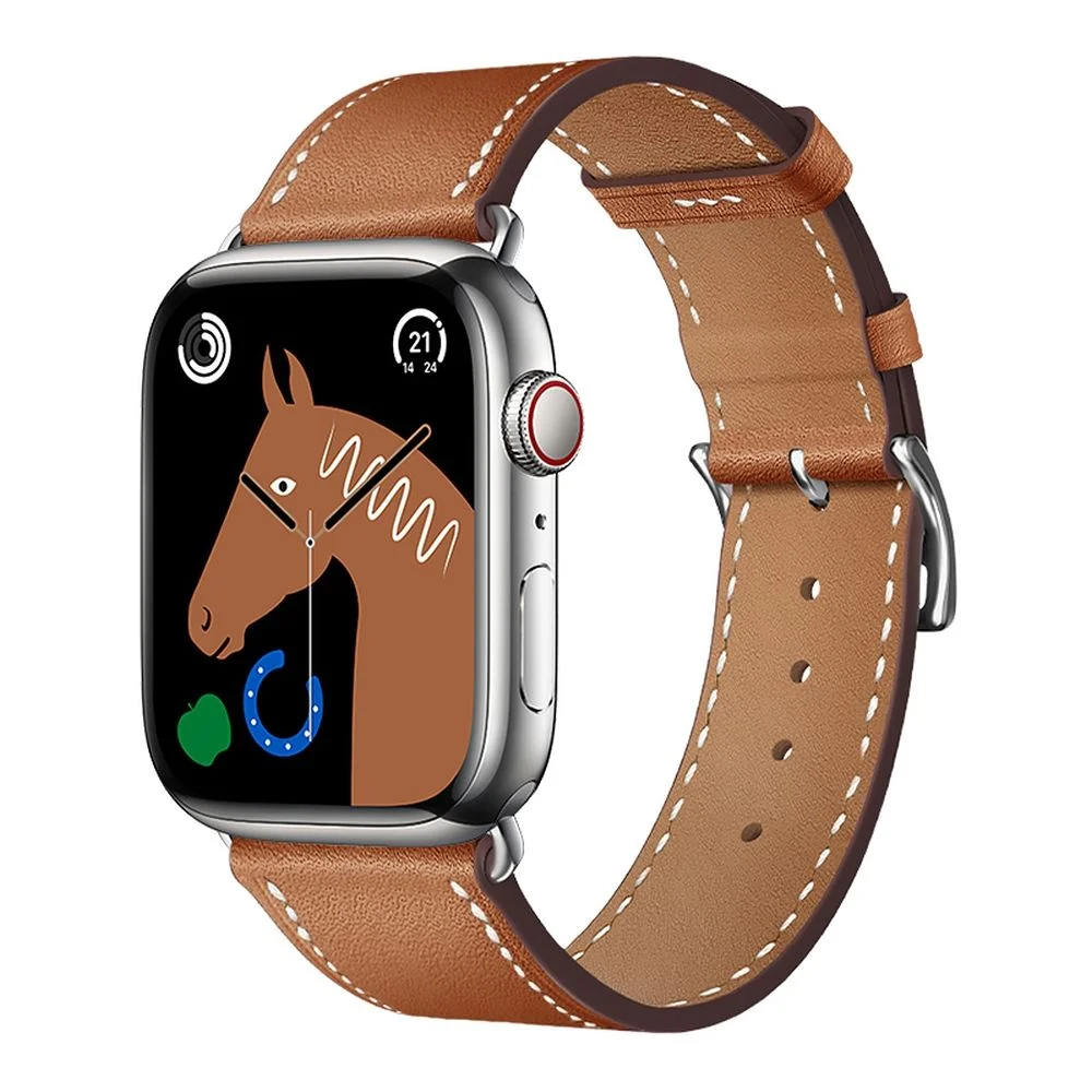 Φωτογραφία προϊόντος: FORCELL F-DESIGN FA20 eco leather strap for APPLE Watch 38 / 40 / 41 mm brown