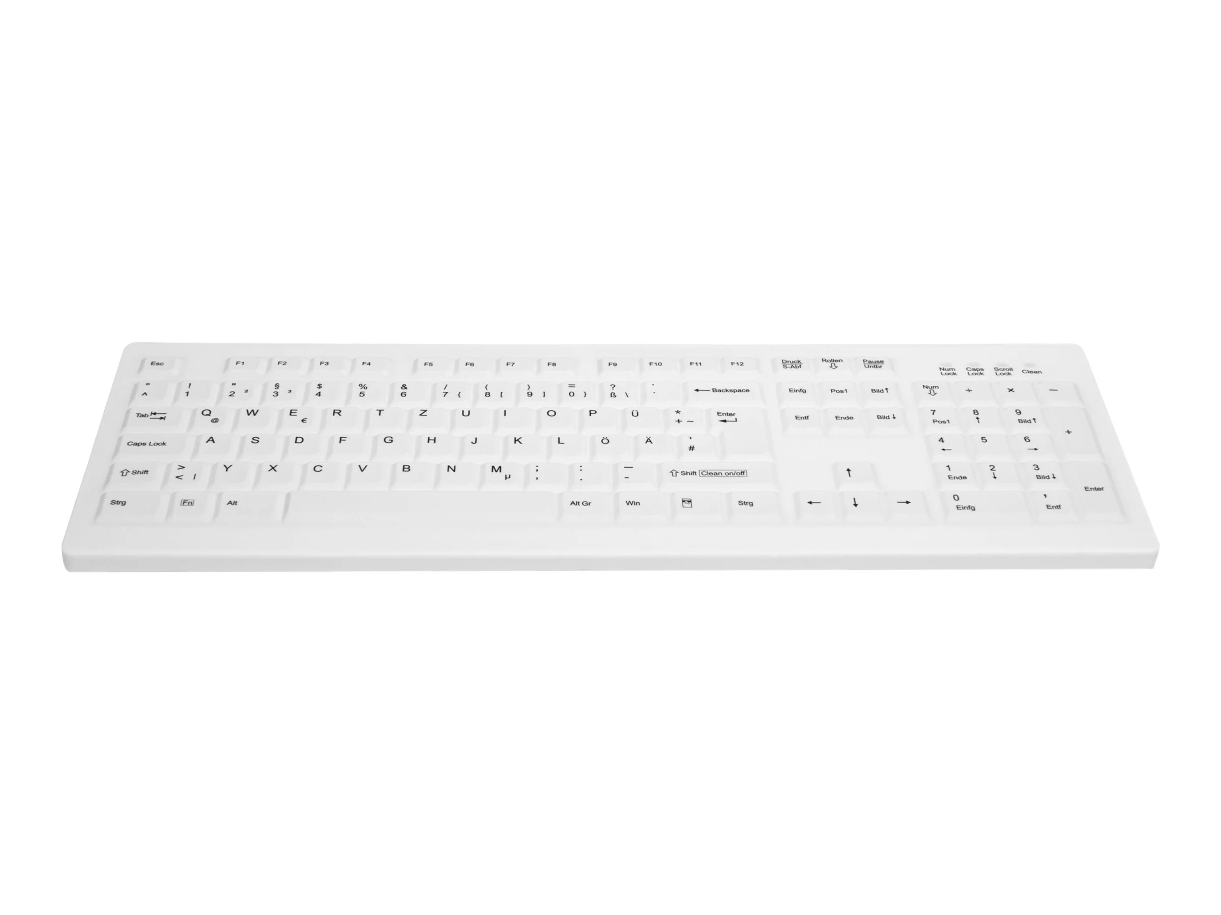 Φωτογραφία προϊόντος: CONTOUR ACTIVE KEY Keyboard Medical Kabel AK-C8100F-U1-W/GE [DE] white wischdesinfizierbar