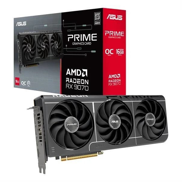 Φωτογραφία προϊόντος: Asustek ASUS VGA 16GB RX9070 PRIME OC EVO 3xDP/HDMI PRIME-RX9070-O16G-EVO