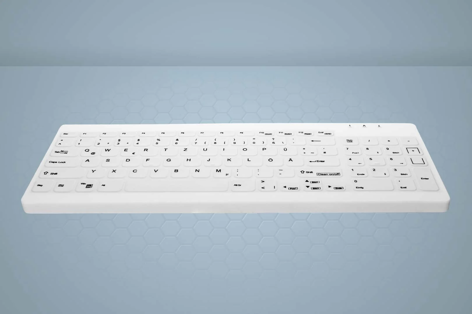 Φωτογραφία προϊόντος: CONTOUR ACTIVE KEY Keyboard Medical Kabel AK-C7012F-U1-W/GE [DE] white wischdesinfizierbar