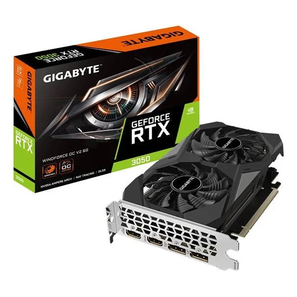 Φωτογραφία προϊόντος: Gigabyte GIGA VGA 6GB RTX3050 WINDFORCE OC-6GD 2xDP/2xHDMI GeForce RTX 3050 Windforce OC 6GD