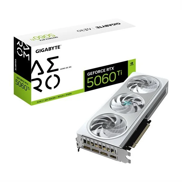 Φωτογραφία προϊόντος: Gigabyte GIGA VGA 8GB RTX5060TI AERO-OC 8G 3xDP/HDMI GeForce RTX 5060 Ti AERO OC 8G
