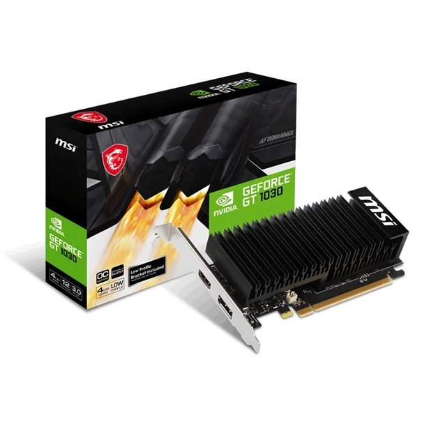 Φωτογραφία προϊόντος: MSI VGA 4GB GT1030 OC LP Silent H/DP GeForce GT 1030 4GHD4 LP OC