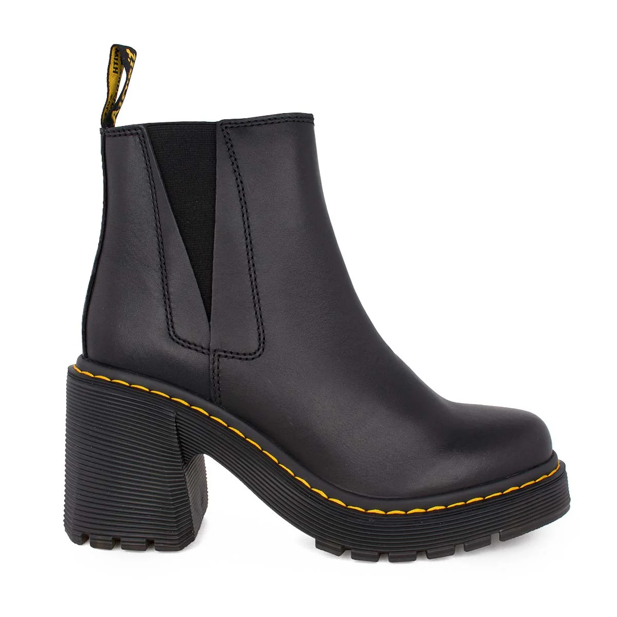 Φωτογραφία προϊόντος: DR. MARTENS SPENCE LEATHER FLARED HEEL CHELSEA BOOTS - ΜΑΥΡΟ