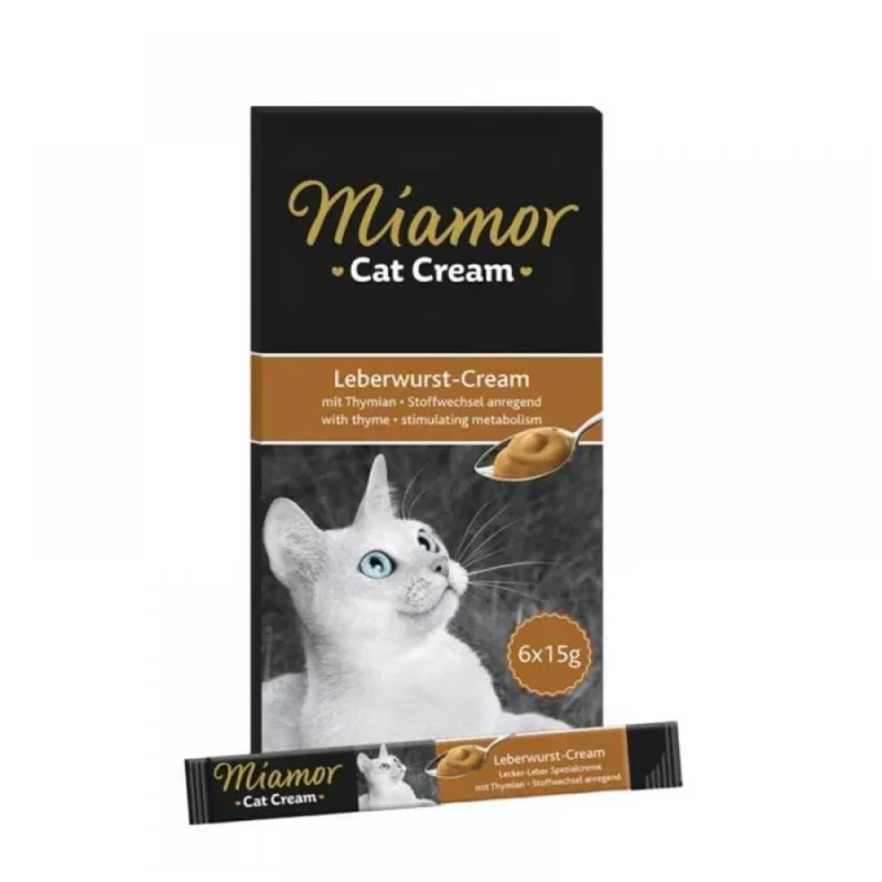 Φωτογραφία προϊόντος: Miamor Cat Cream Liver Sausage 6x15gr – Πάστα Συκωτιού για Γάτες