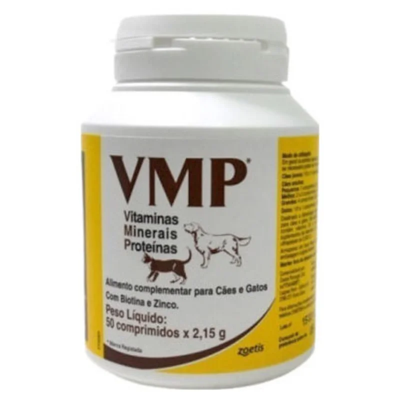 Φωτογραφία προϊόντος: OEM VMP Tablets – Συμπλήρωμα Διατροφής για Σκύλους + Γάτες 50 Δισκία
