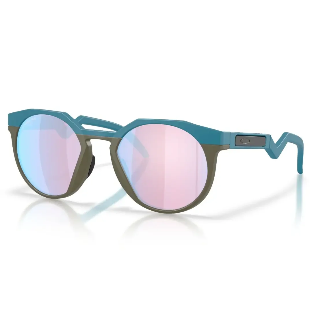 Φωτογραφία προϊόντος: Γυαλιά Ηλίου Oakley HSTN Ανδρικά κοκκάλινα μαύρα-μπλε με γαλάζιο καθρέπτη φακούς 9242 2152 52mm