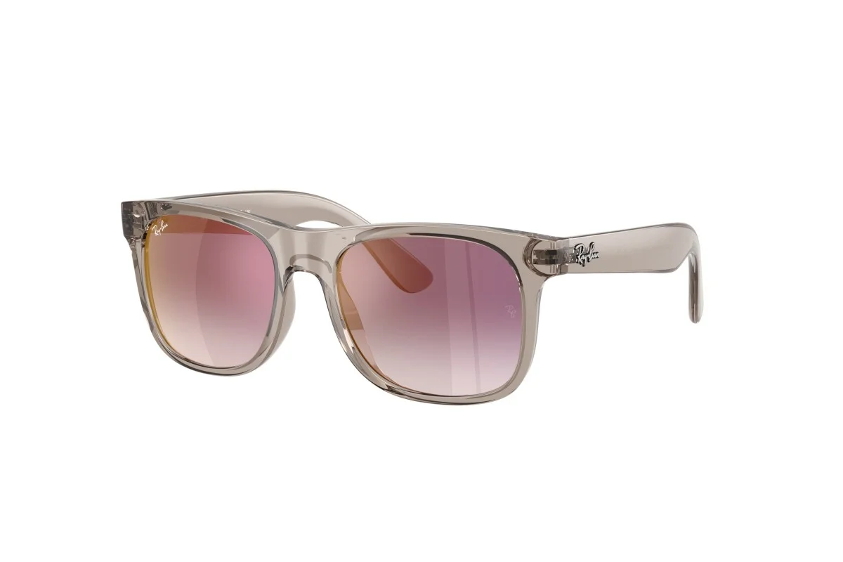 Φωτογραφία προϊόντος: Γυαλιά Ηλίου Ray-Ban Justin junior Παιδικά κοκκάλινα γκρι με γκρι-μωβ degrade καθρέπτη φακούς 9069S 7224u0 48mm
