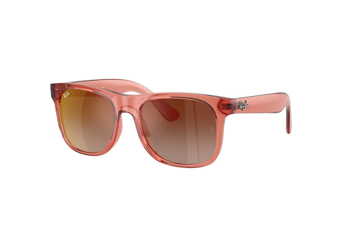 Φωτογραφία προϊόντος: Γυαλιά Ηλίου Ray-Ban Justin junior Παιδικά κοκκάλινα ροζ με ροζ degrade καθρέπτη φακούς 9069S 7225s0 48mm