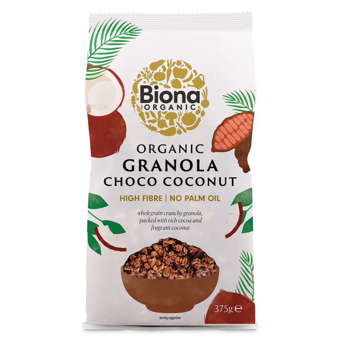 Φωτογραφία προϊόντος: Granola με Σοκολάτα & Καρύδα Biona 375g