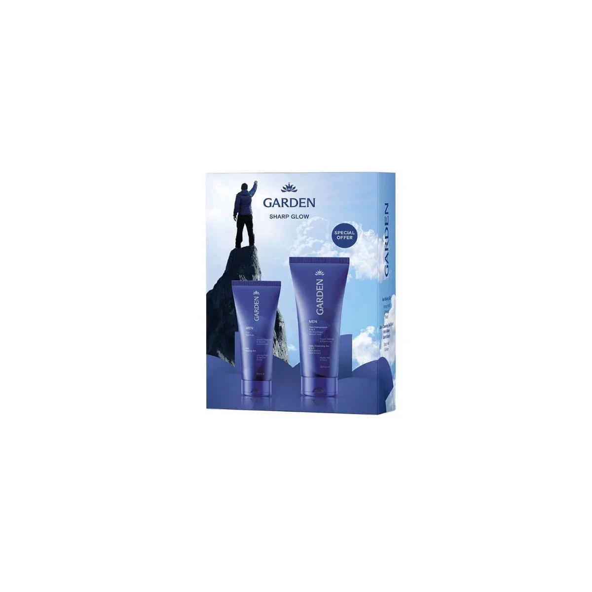 Φωτογραφία προϊόντος: Medipharmacy Garden Sharp Glow Ανδρικό Τζελ Μαλλιών 150 ml & Ανδρικό Τζελ Καθαρισμού 3 σε 1 200 ml