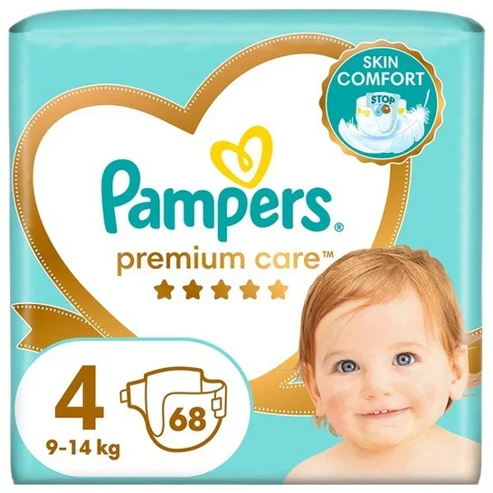 Φωτογραφία προϊόντος: Pampers Premium Care Πάνα Μέγεθος 4 (9kg-14kg) 68τμχ.