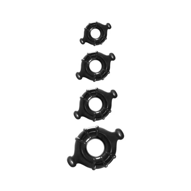 Φωτογραφία προϊόντος: NS Toys Δακτύλιοι Πέους Renegade Vitality Black 4τμχ