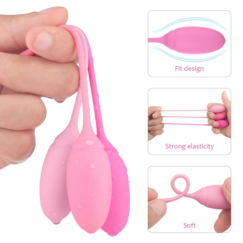 Φωτογραφία προϊόντος: Μπαλάκια με Δόνηση Mokko Toys Set Colors 3 Bile Vaginal Silicon 15.5cm