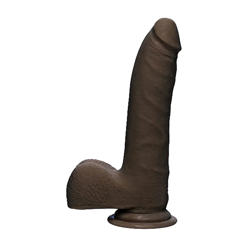 Φωτογραφία προϊόντος: Ομοίωμα Πέους Doc Johnson Slim with Balls Ultraskyn Dark Brown 18cm